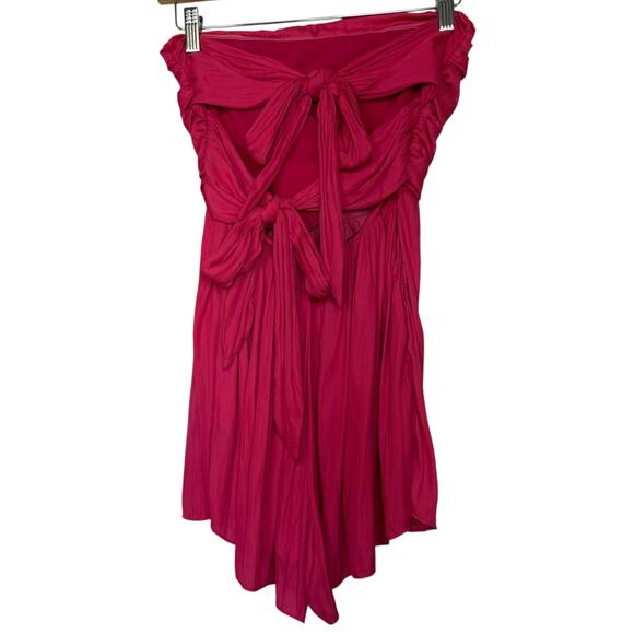 DO+BE strapless double tie in the back pink romper size small - Picture 3 of 9
